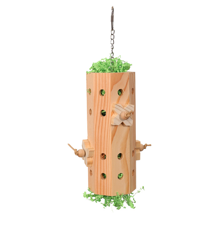 Activity Forager Natural Wood Foraging Toy for Medium to Large Parrots