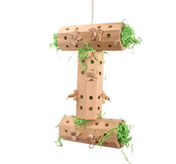 Activity Logs XL Hanging Parrot Foraging Toy