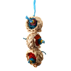 Cheaper Chews CC101 Wicker Ball Wrap Toy for Small Parrots and Parakeets