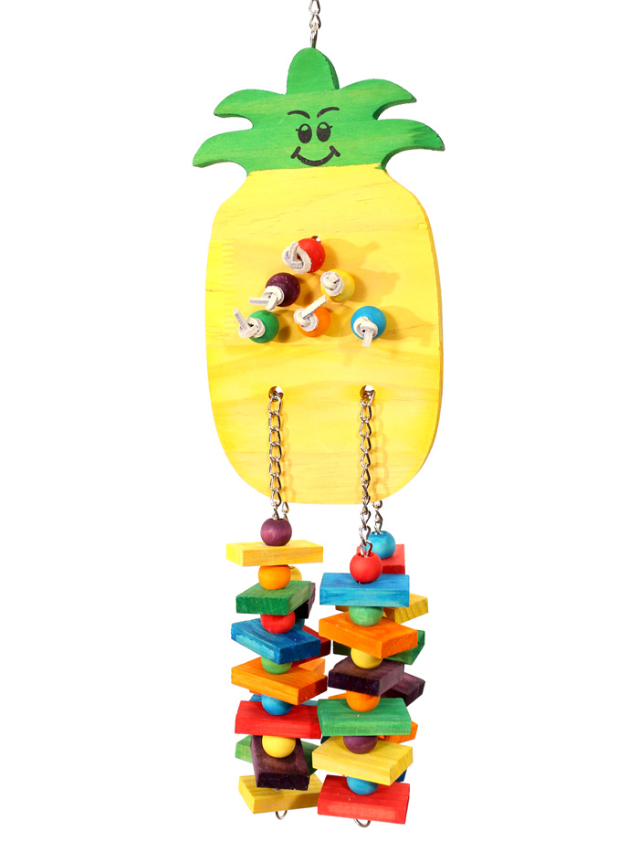 Cheaper Chews - CC404 Pineapple Wood Large Parrot Toy