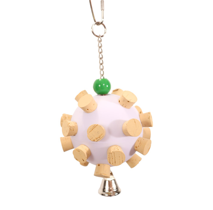 Cork Orb Medium Parrot Toy