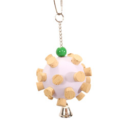 Cork Orb Medium Parrot Toy