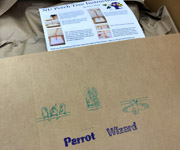 Parrot Wizard Product Packaging