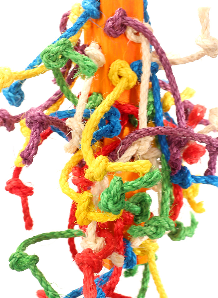 Close up of Frizzy Dizzy Large Parrot Toy