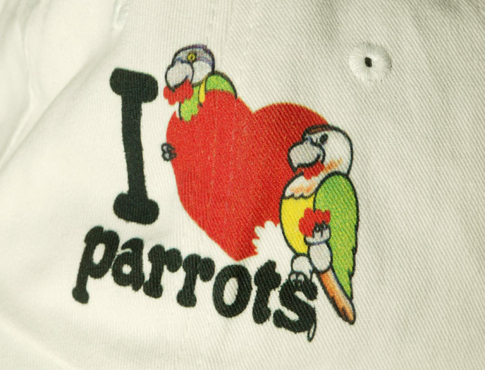Baseball Cap With Parrots