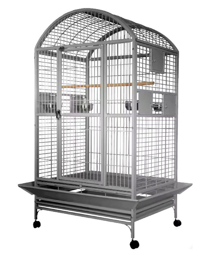 Deluxe Large Cage for Large Parrots Dometop Platinum 48x36x76