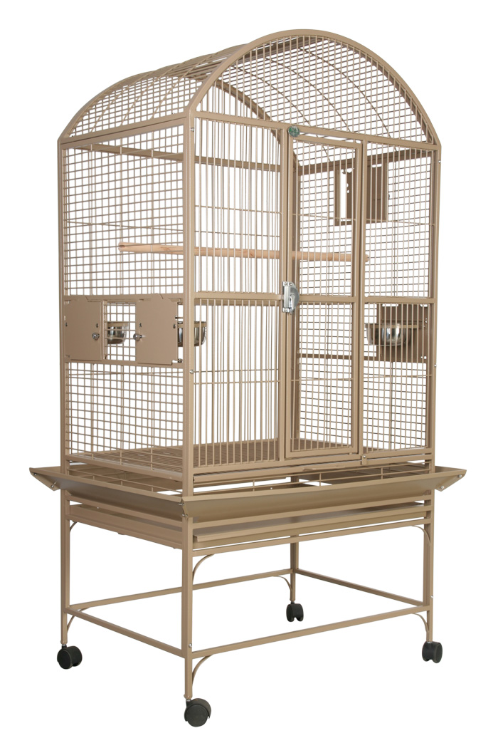 Deluxe Cage for Small/Medium Parrots - Dometop Beige