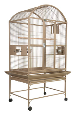 Deluxe Cage for Small/Medium Parrots - Dometop Beige