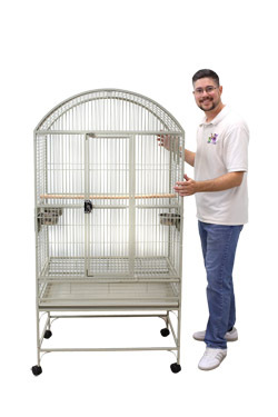Deluxe Cage for Small/Medium Parrots Dometop