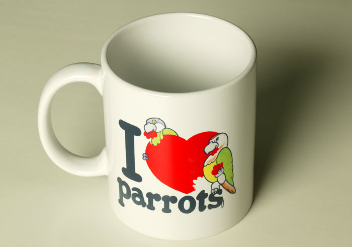 Cup With Parrots