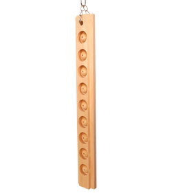 Parrot Bites Berries Medium Parrot Toy features ingrained wooden beads