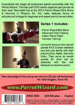 Parrot Wizard Seminar DVD 1 Back