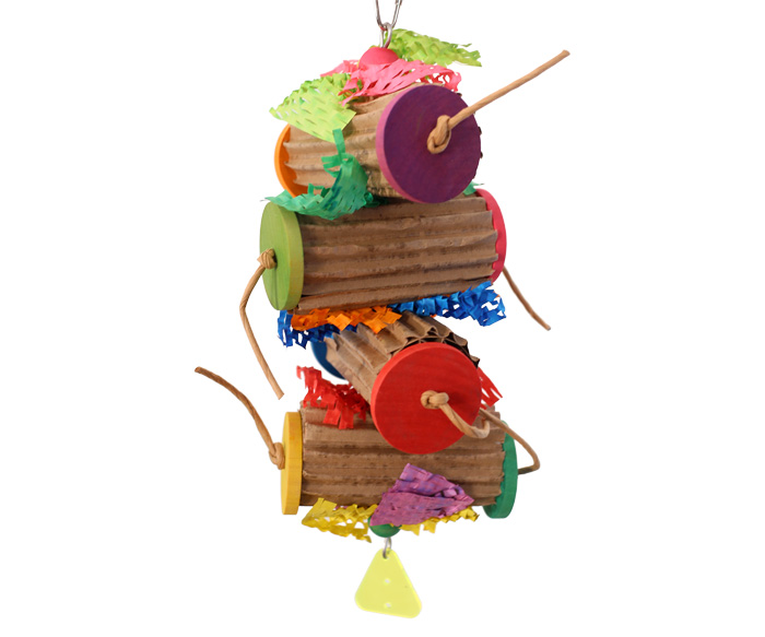 Shreddy Rolls Medium Parrot Toy