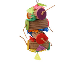 Shreddy Rolls Medium Parrot Toy