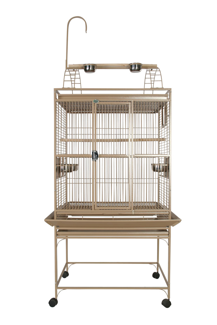 Deluxe Cage for Small Parrots - Playtop Beige