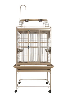 Deluxe Cage for Small Parrots - Playtop Beige