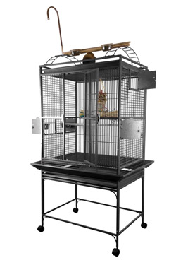 Deluxe Cage for Small Parrots - Playtop Black