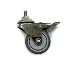 Stainless Steel Casters for Parrot Wizard Trees and Stands with dual action brakes